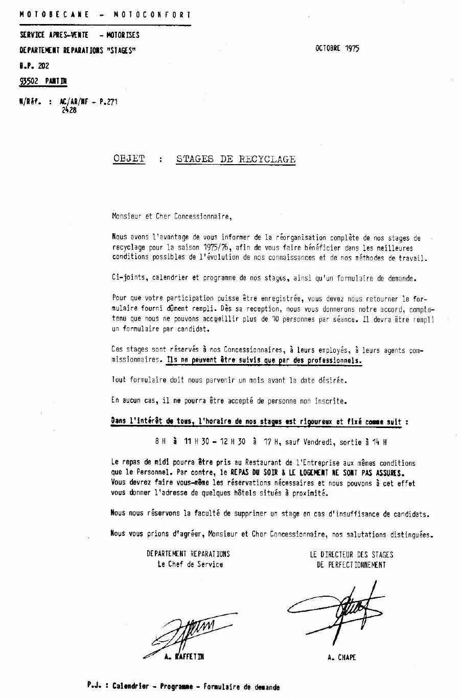 stage solex motob�cane 1